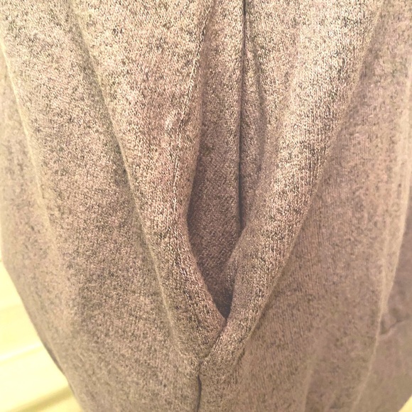 Sequin Embellished Pink and Gray Animal Print Attached Hood Sweatshirt NWT S - Picture 12 of 13